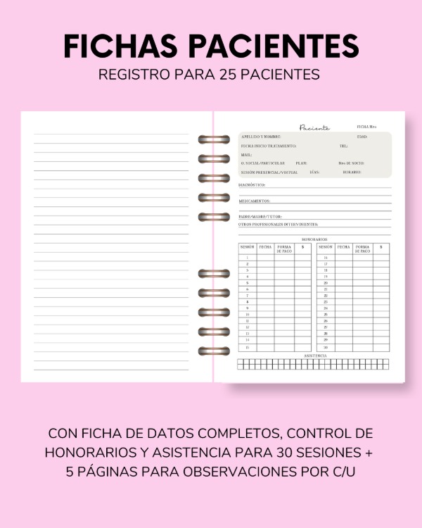 Producto - CUADERNOS AGENDA PSICOLOGIA TURNERO 45 MIN - 5