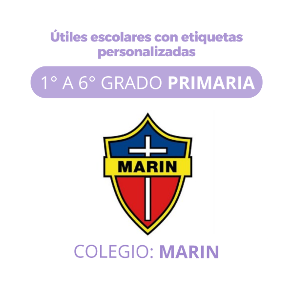 Producto - Caja Escolar - Colegio Marín - 1ero a 6to Grado PRIMARIA