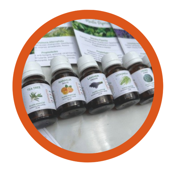 Producto - Combo 7 Aceites Esenciales con fichas descriptivas