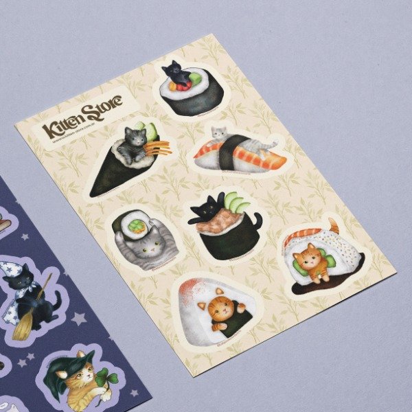 Producto - Plancha de stickers Sushi