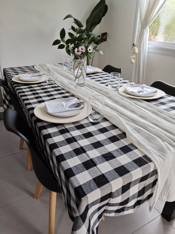 Producto - Mantel Tussor Cuadro