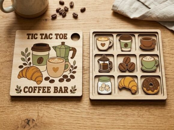 Producto - Ta-Te-Tí de madera personalizado - 7