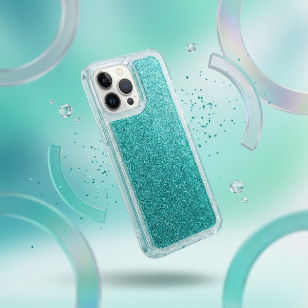 Producto - Transparente con brillo celeste desmontable