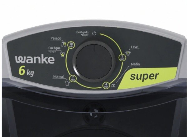 Producto - LAVARROPAS SEMIAUTOMÁTICO SUPER 6 KG COLOR GRIS WANKE - 2