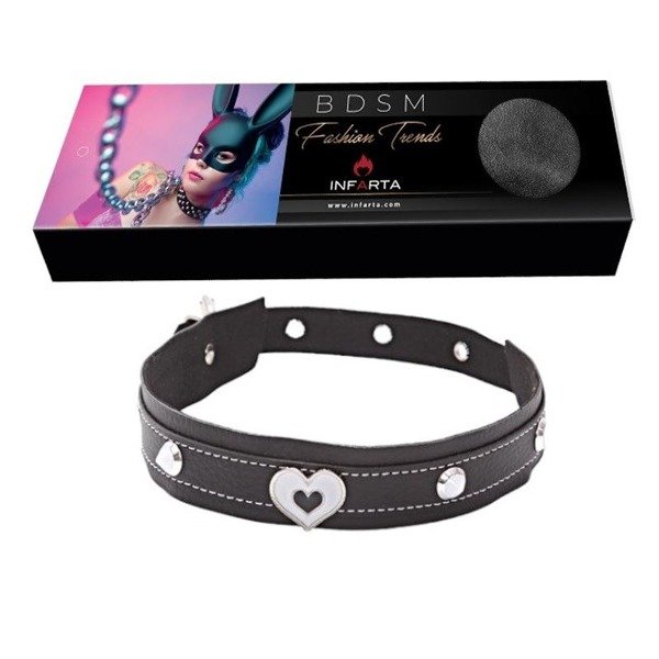 Producto - Collar Choker Corazon B/N - Fashion Trends