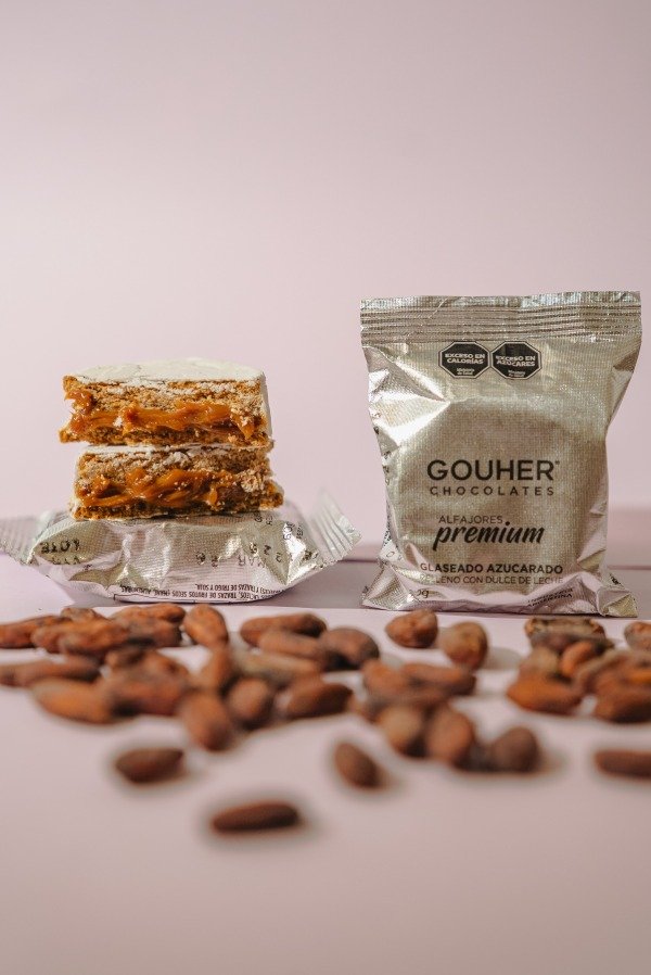 Producto - Alfajor con merengue italiano relleno con dulce de leche