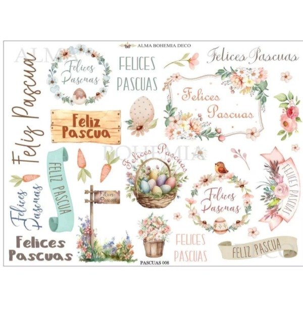 Producto - Pascuas 008 Bohemian transfer