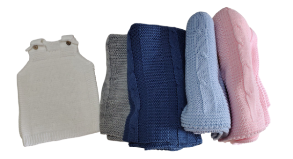 Producto - Chaleco tejido + manta tejida