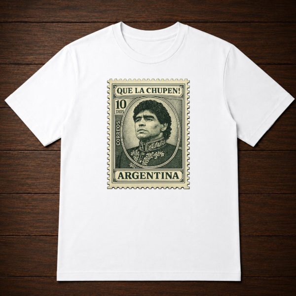 Producto - Remera - Maradona 4 estampita - 2