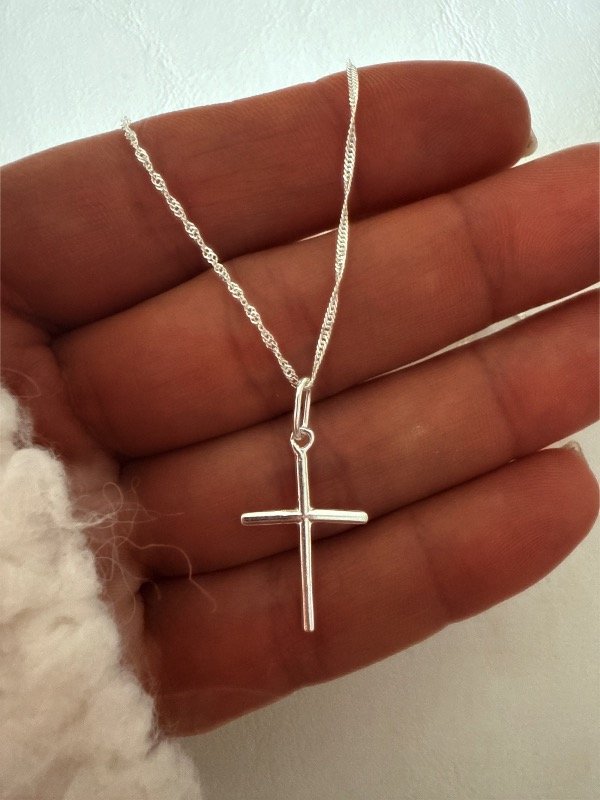 Producto - Conjunto Cruz Plata 925