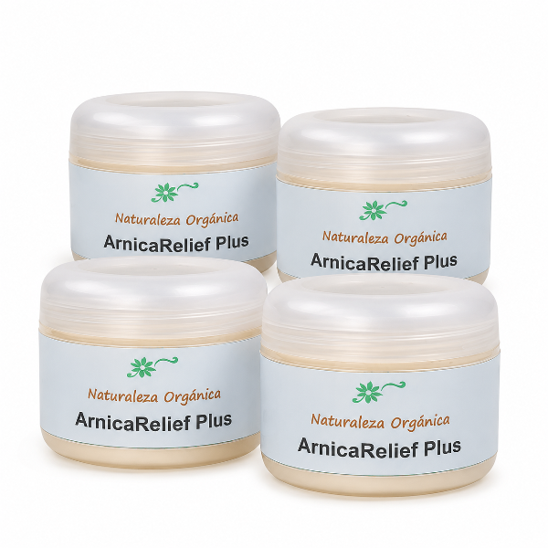 Producto - Pack 4 Cremas de Árnica Natural ArnicaRelief Plus Bienestar y Alivio Natural
