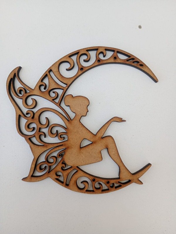 Producto - Atrapasueño hada con luna floreada mod 02