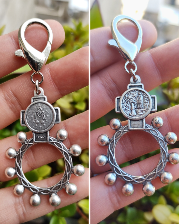 Producto - Decenario llavero Virgen Milagrosa/Lourdes