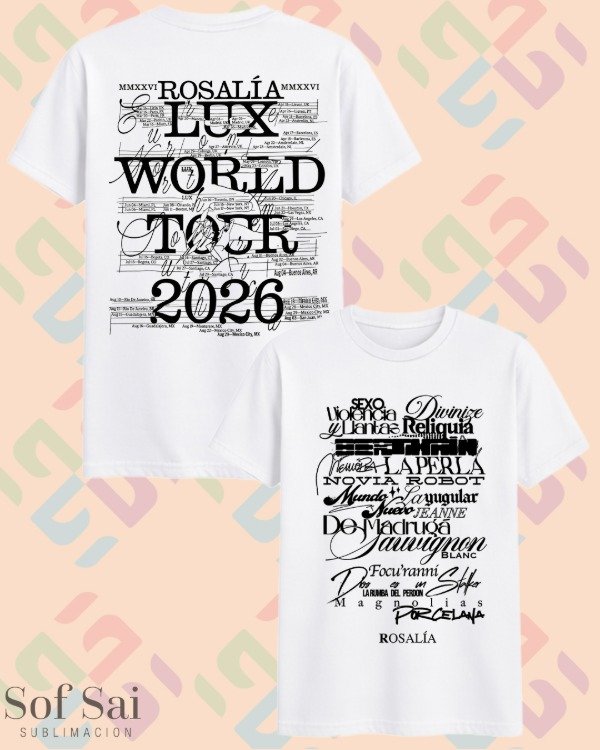 Remera world tour rosalia