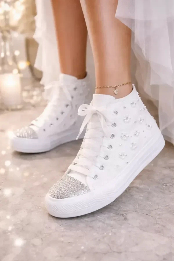 Producto - BOTITAS FLOWER WHITE