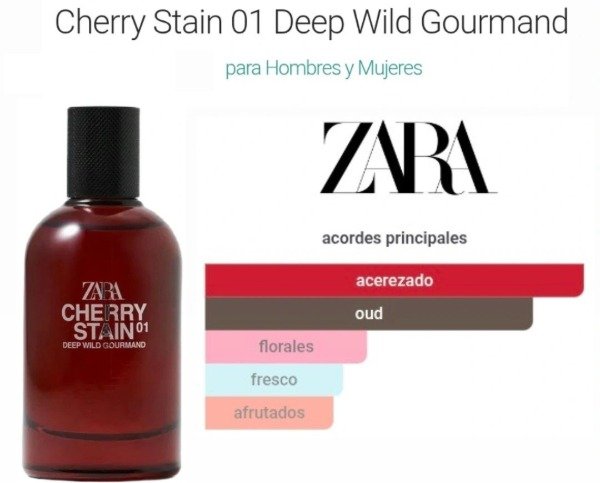 Producto - Perfume Cherry Stain 01 Deep Wild Gourmand 100ml Zara - 1