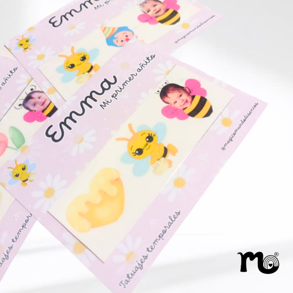 Producto - tarjetas con tatuajes temporales pack x10