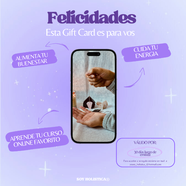 Producto - CURSOS ONLINE Gift Card