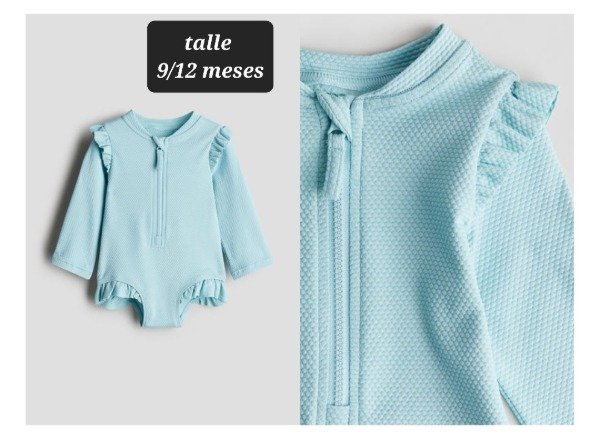 Producto - Traje de baño hym manga larga talle 9/12 meses celeste