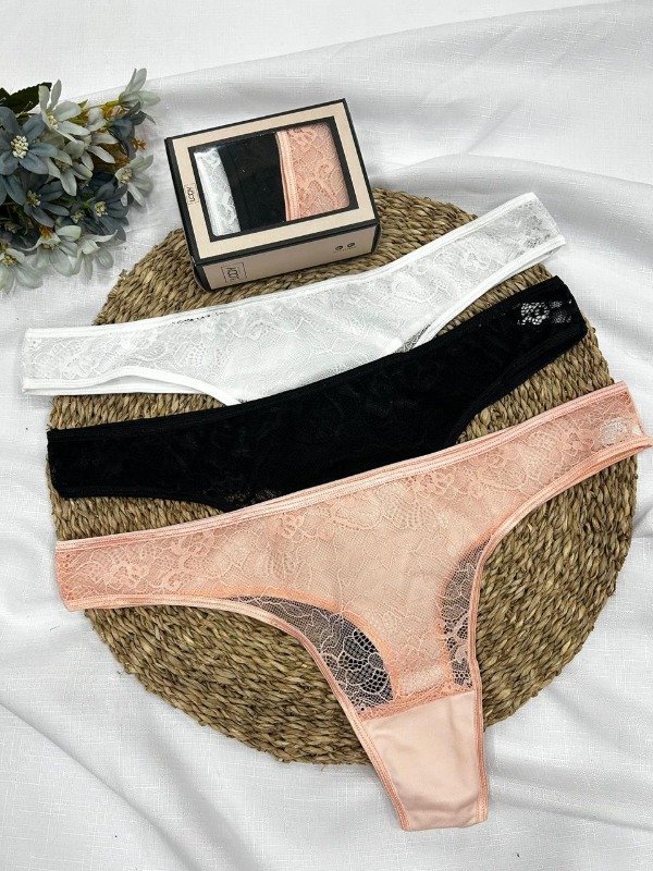 Producto - Art. 10501/1- LODY-  PACK X3 Colaless con Puntilla