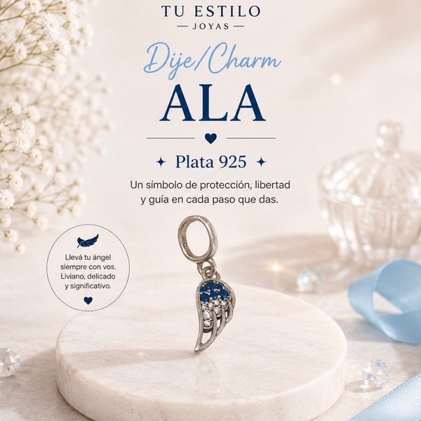 Producto - Dije/charm Ala Plata 925