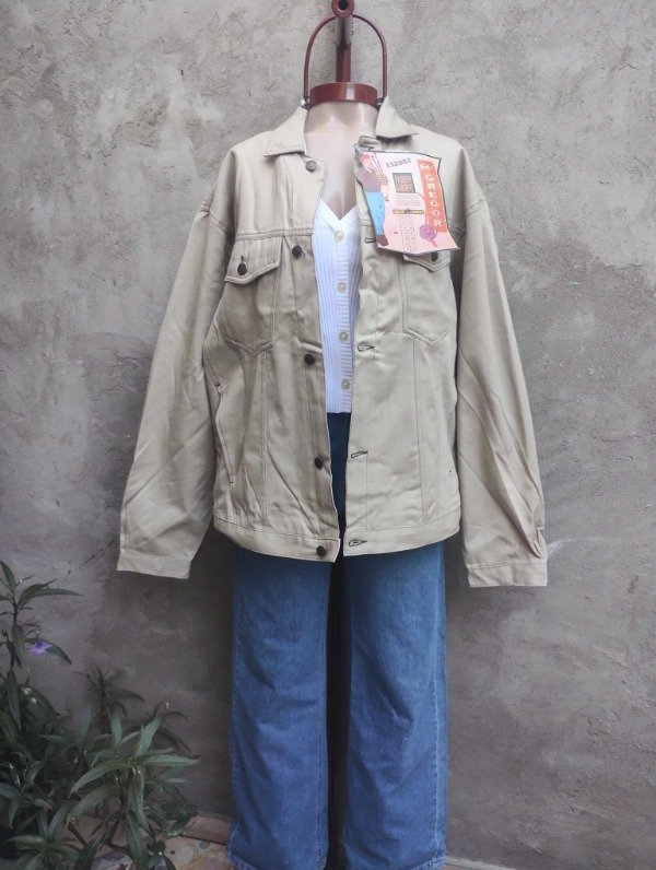 Producto - Campera beige M.C GREGOR de jean. (NUEVO)