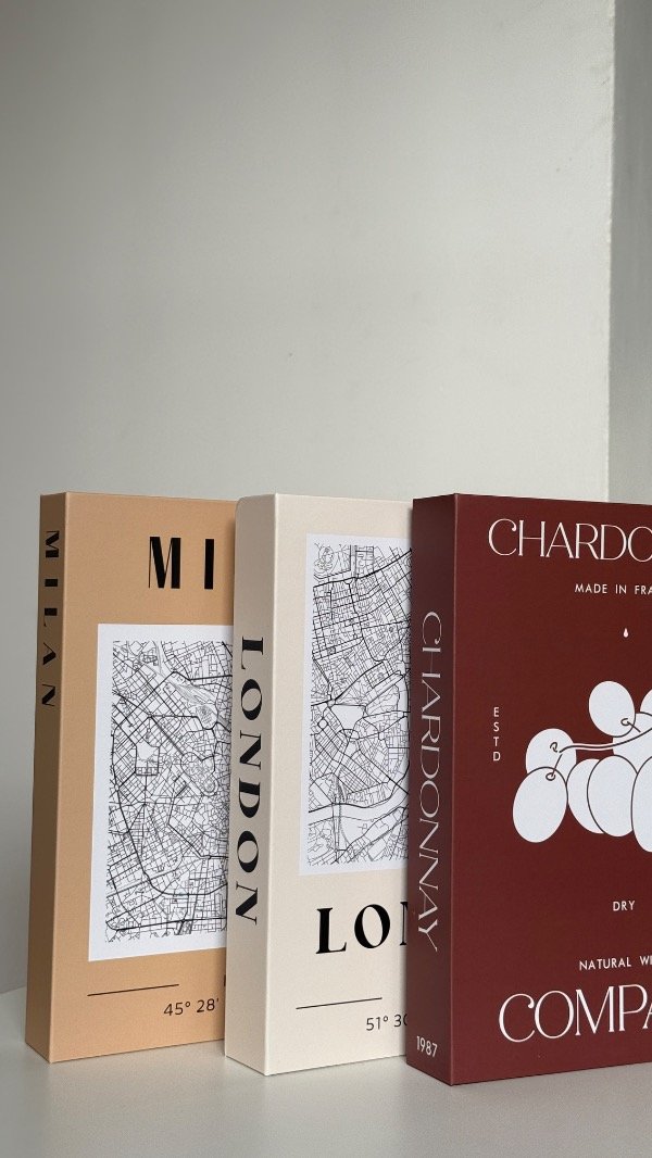 Producto - Libros decorativos caja