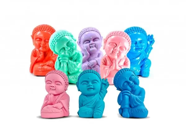Producto - IMAGEN 21 CM YESO BUDA BEBE COLORES