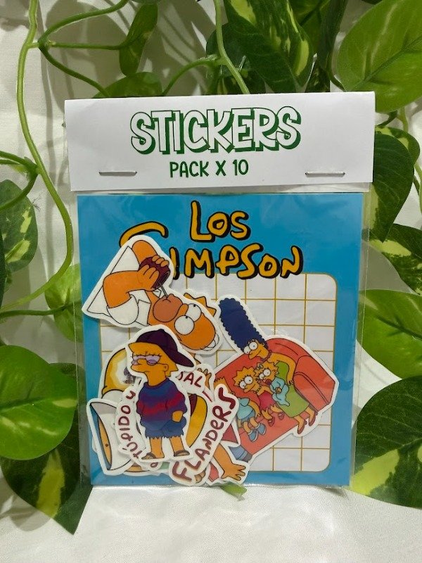 Producto - Pack X 10 Stickers - Los Simpsons