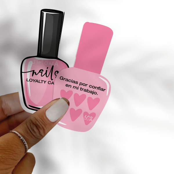 Producto - Tarjeta LOYALTY nails polish