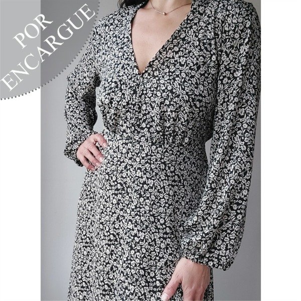Producto - VESTIDO AFRODITA LARGO FIBRANA ESTAMPADO