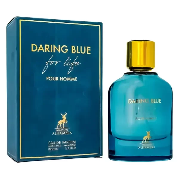 Producto - Perfume Maison Alhambra Daring Blue For Life Eau de Parfum Masculino 100ml
