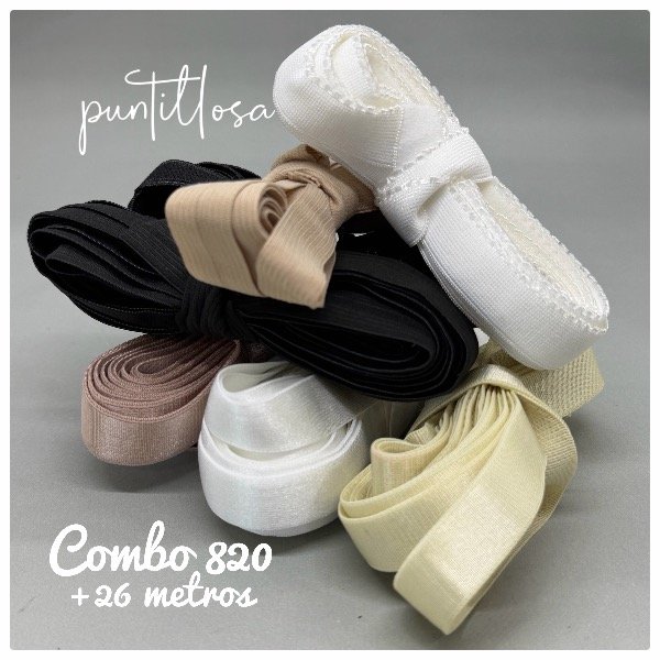 Producto - Combo 820- Elásticos Surtidos +26 metros