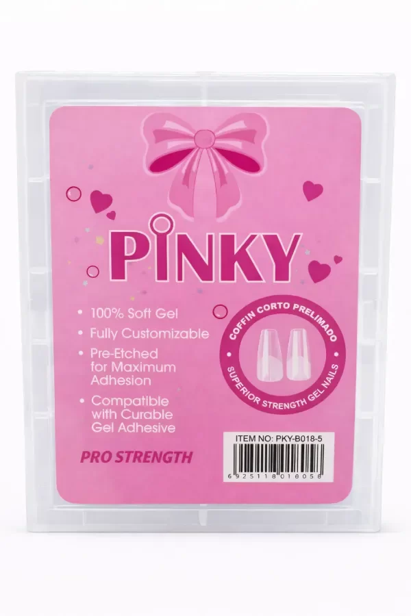 Producto - TIPS PRESS ON COFFIN CORTO - PINKY
