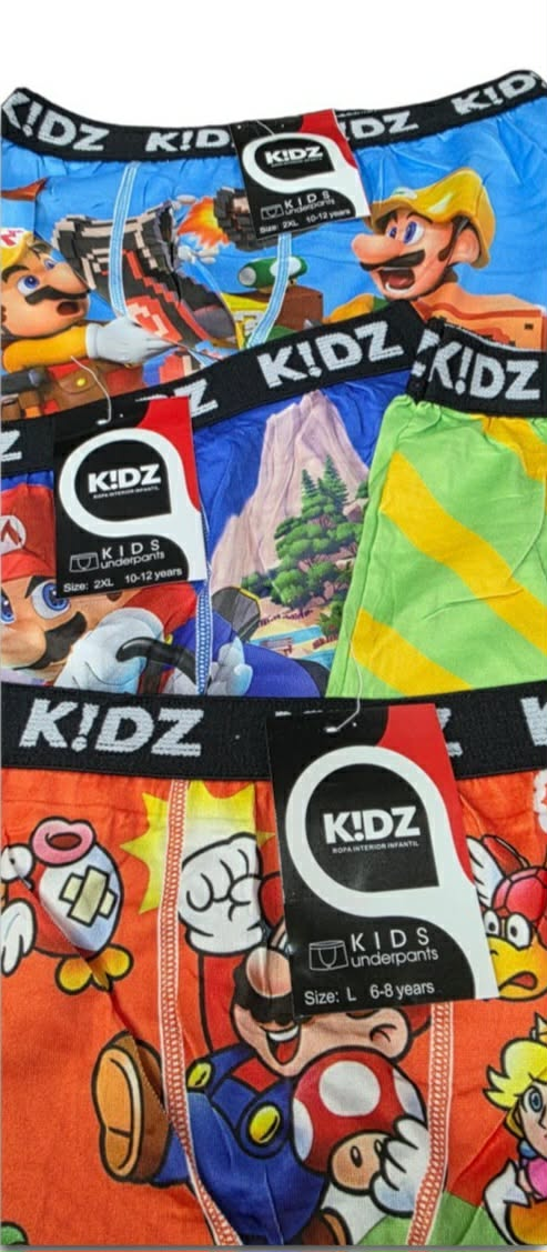 Producto - MB - Boxer Niño Mario Bross x Docena - 1