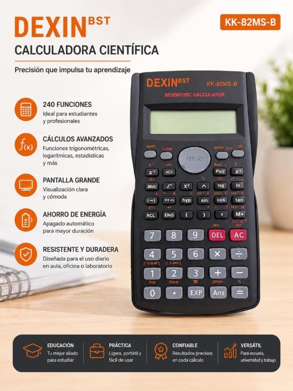 Producto - Calculadora científica DEXIN