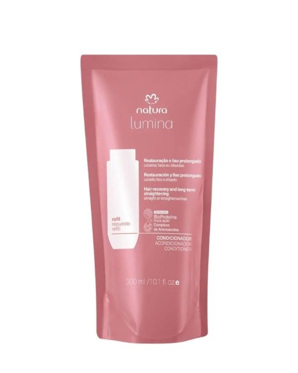 Producto - Natura lumina acondicionador cabellos lisos o alisado repuesto 300ml