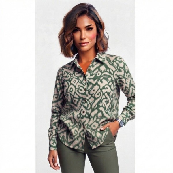 Producto - Camisa Satén rombos. Talle 44/46(5) - 0