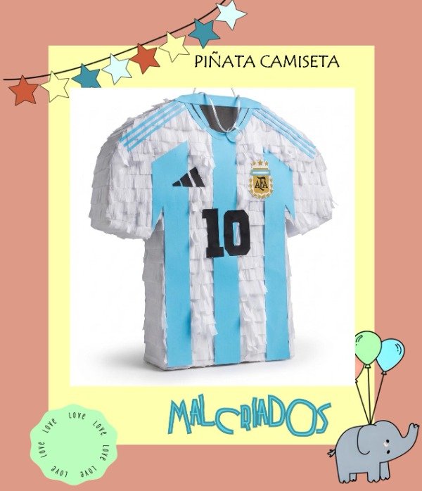 Producto - PIÑATA CAMISETA ARGENTINA