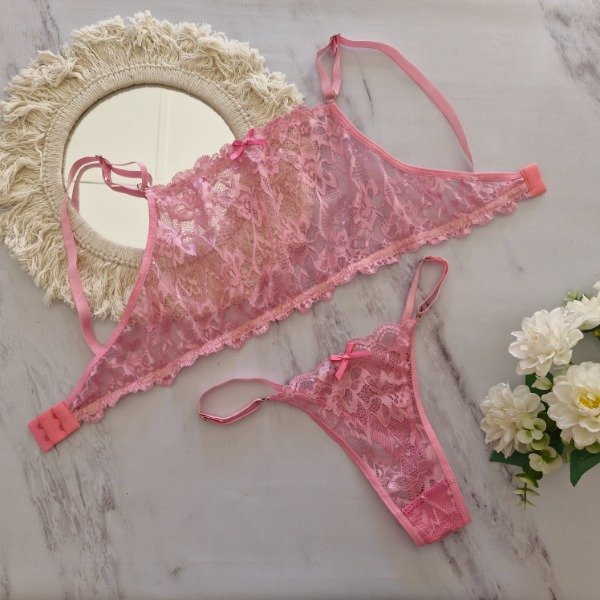 Producto - Conjunto top puntilla y less - talle 100