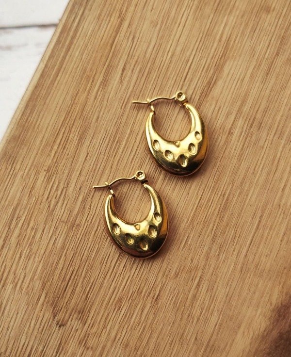 Producto - Argollas Doradas Labradas - 0