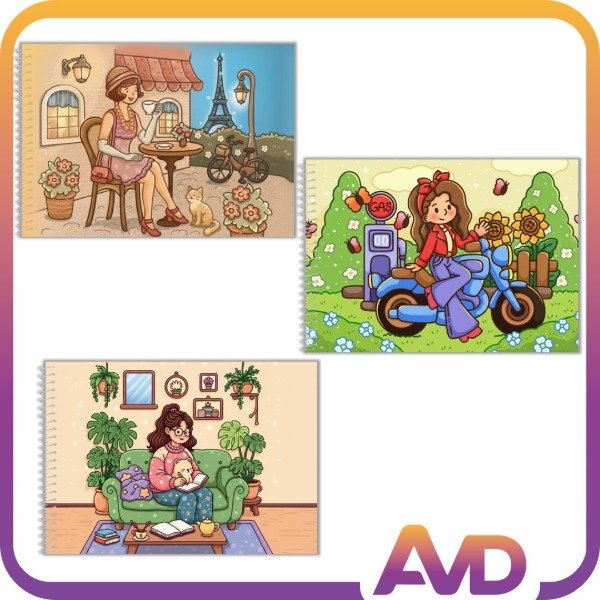 Producto - Girl Moments Libro para colorear - 1