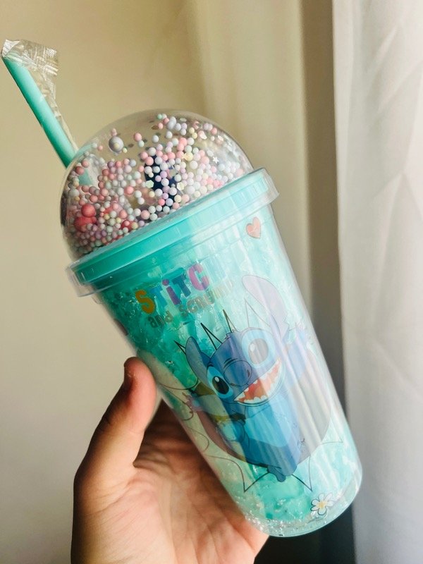 Producto - Vaso Stich con luz y gel refrigerante