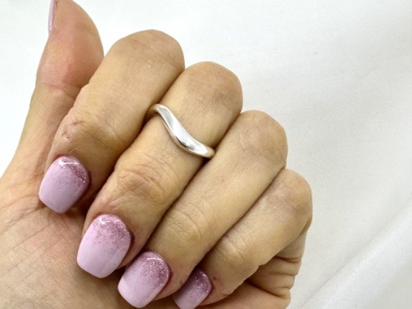 Producto - Anillo plata lisa ondulado