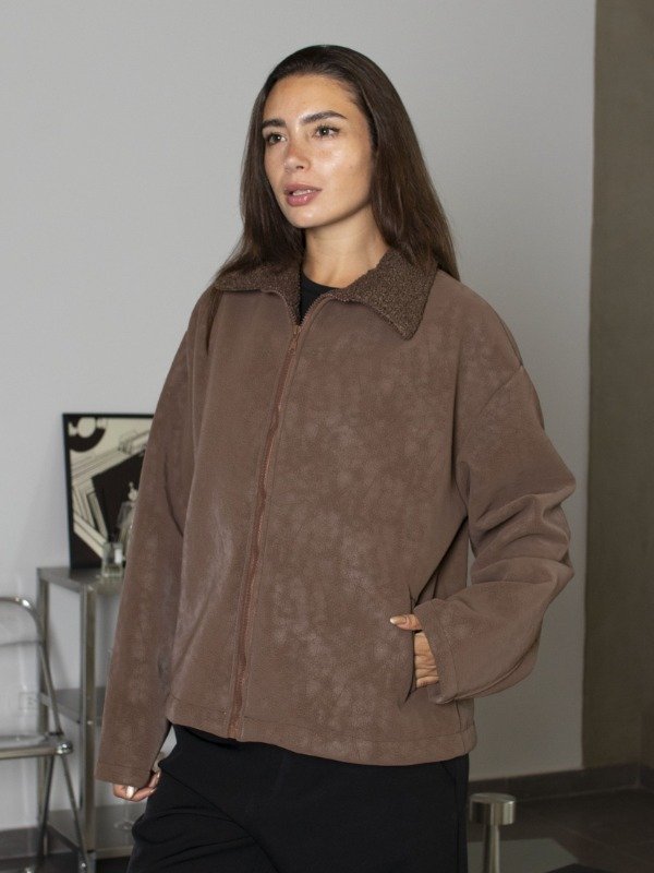 Producto - Campera Cierre Con Bolsillo Ojal Cuero "Beret" (Art. 6102)