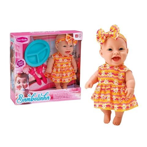 Producto - BEBE BAMBOLINHA CON ACCESORIOS EN CAJA 26X26X8CM BAMBOLA