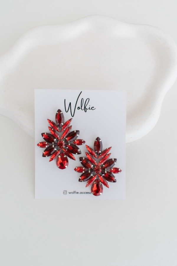 Producto - aro CHLOE . rojo