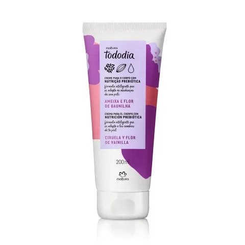 Producto - Hidratante corporal de 200 ml, Ciruela y flor de vainilla