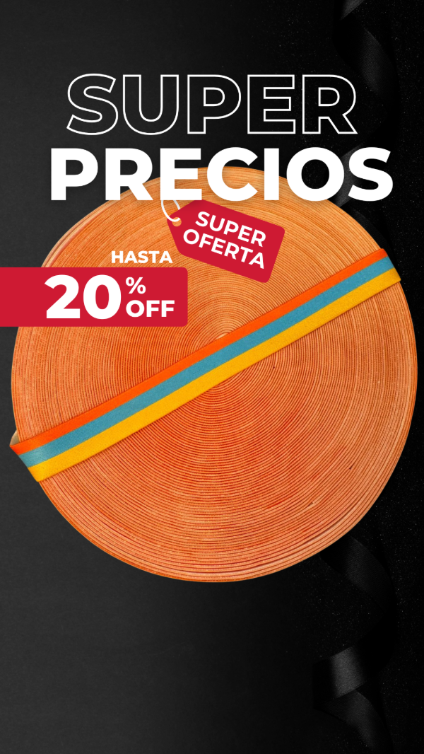 Producto - Elástico 25mm Rayado 3 colores fuertes