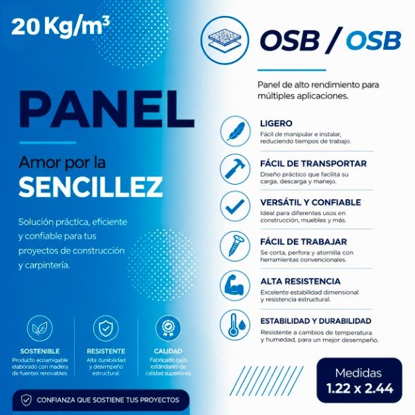 Producto - Osb-Eps-Osb 20 Kg 120 mm
